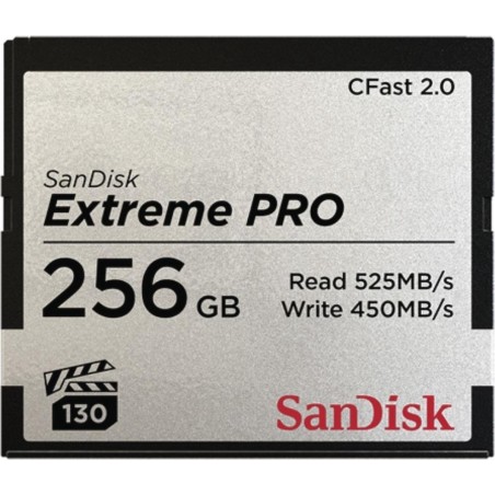 SanDisk Extreme Pro CFast 2.0 Card 256GB 525MB/s